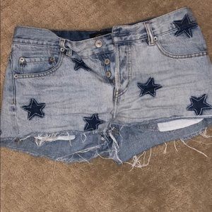 rails denim star shorts